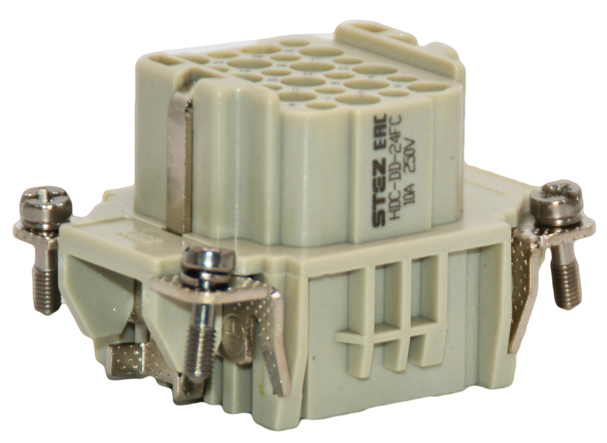 HDC-DD-24FC, Вставка контактная, постоянное число полюсов
