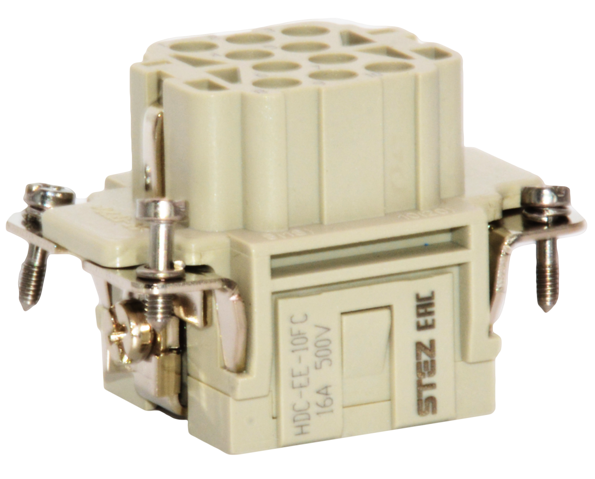 HDC-EE-10FC, Вставка контактная, постоянное число полюсов