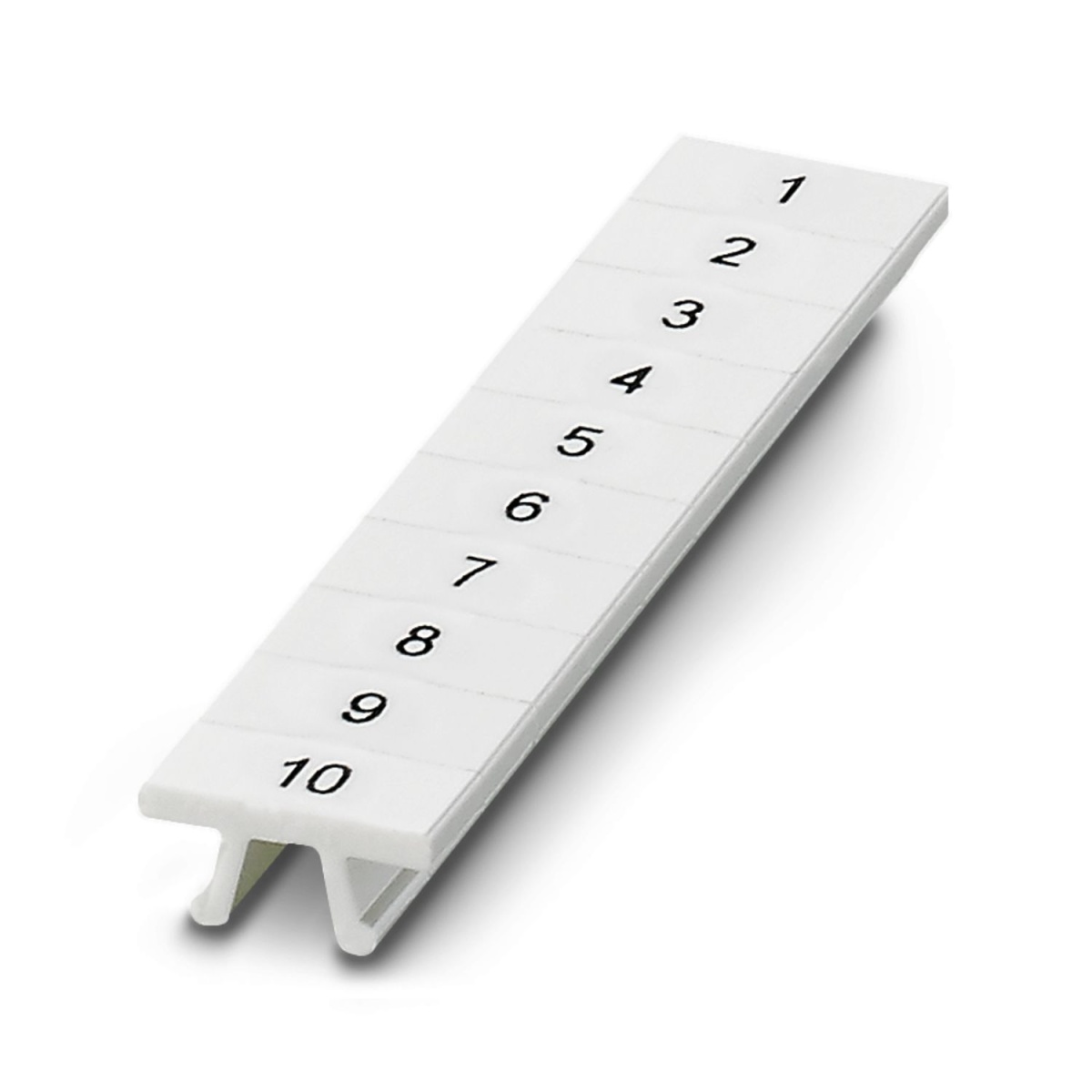 ПМК 5,ВЕРТ: 1-10, Шильдик маркировочный в составе полосок (по 10 шильдиков)