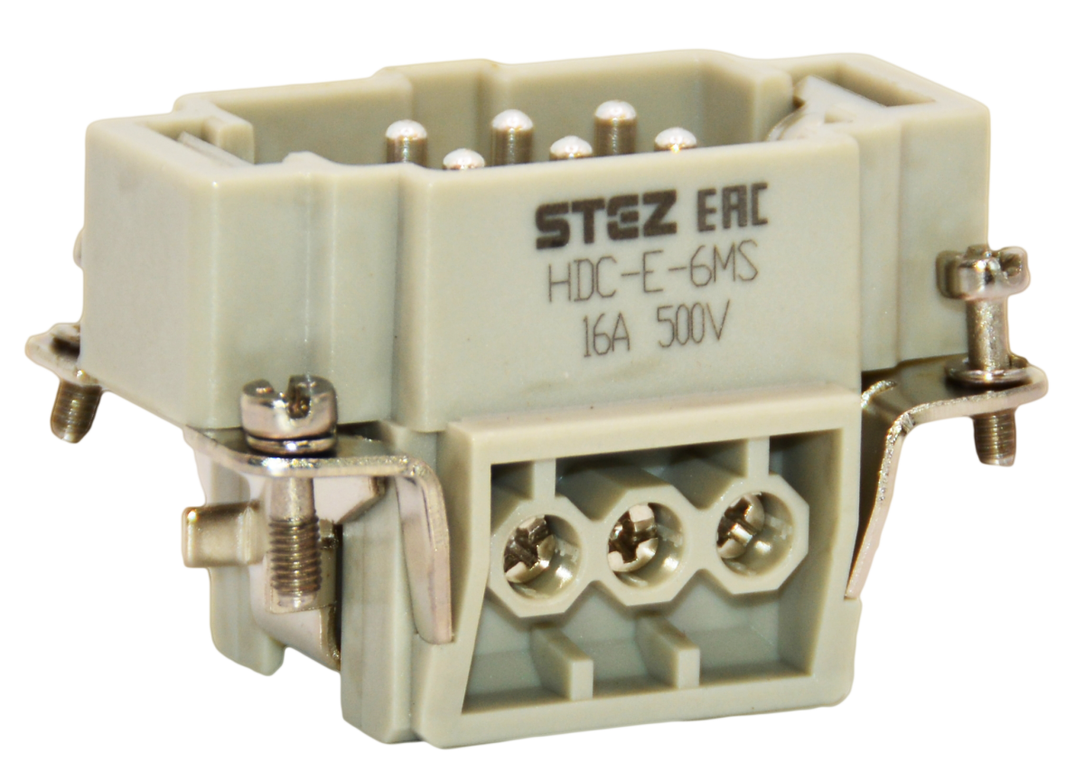 HDC-E-6MS, Вставка контактная, постоянное число полюсов