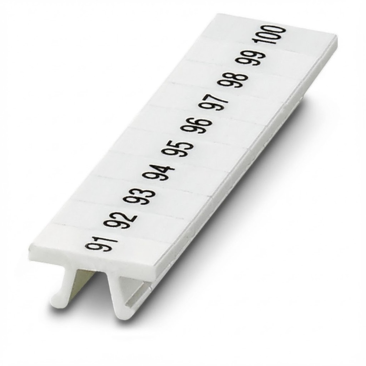 ПМК 4,ГОРИЗ: 91-100, Шильдик маркировочный в составе полосок (по 10 шильдиков)