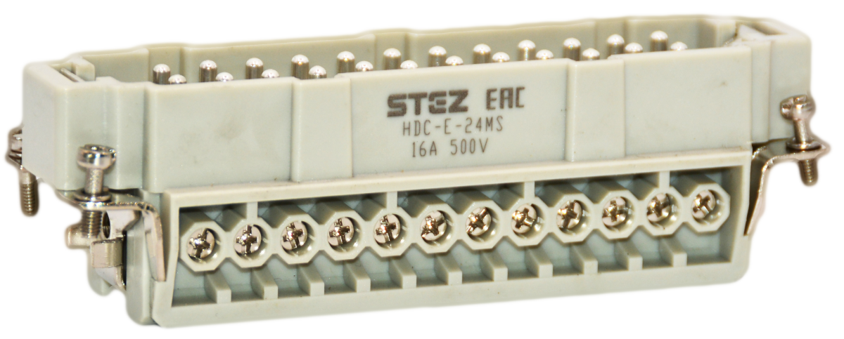 HDC-E-24MS, Вставка контактная, постоянное число полюсов