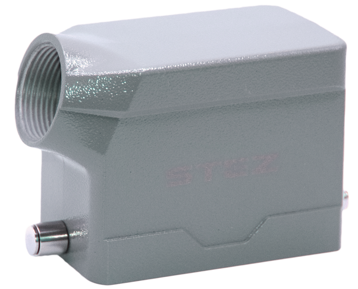 HDC-PH10B-S-2P-1/M25-A, Корпус со скобами-фиксаторами