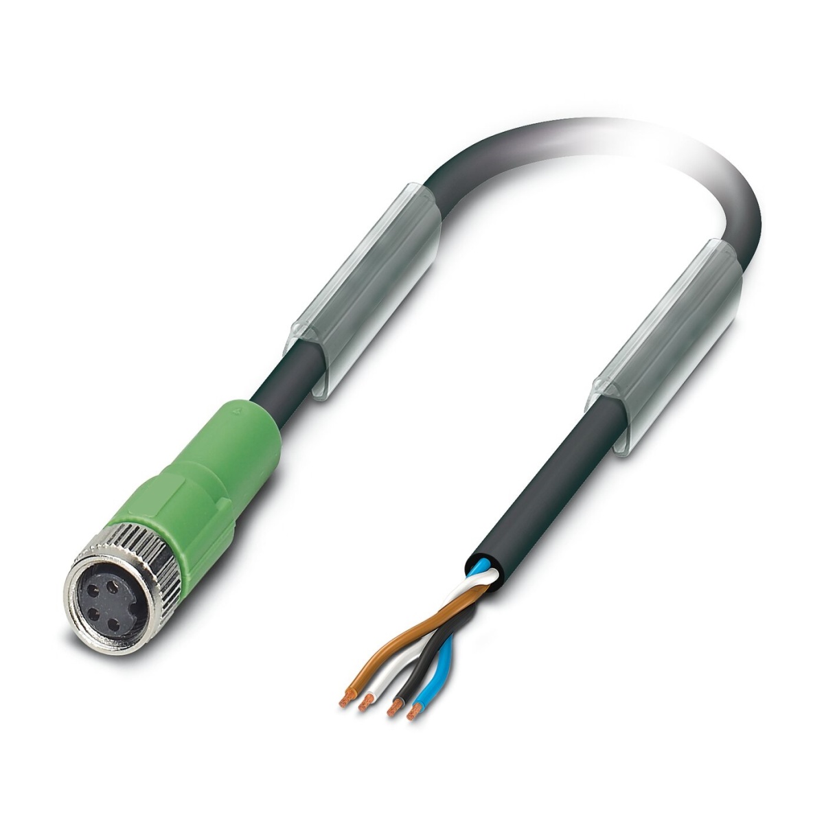 SAC-4P- 5,0-PVC/M 8FS, Кабель для датчика / исполнительного элемента