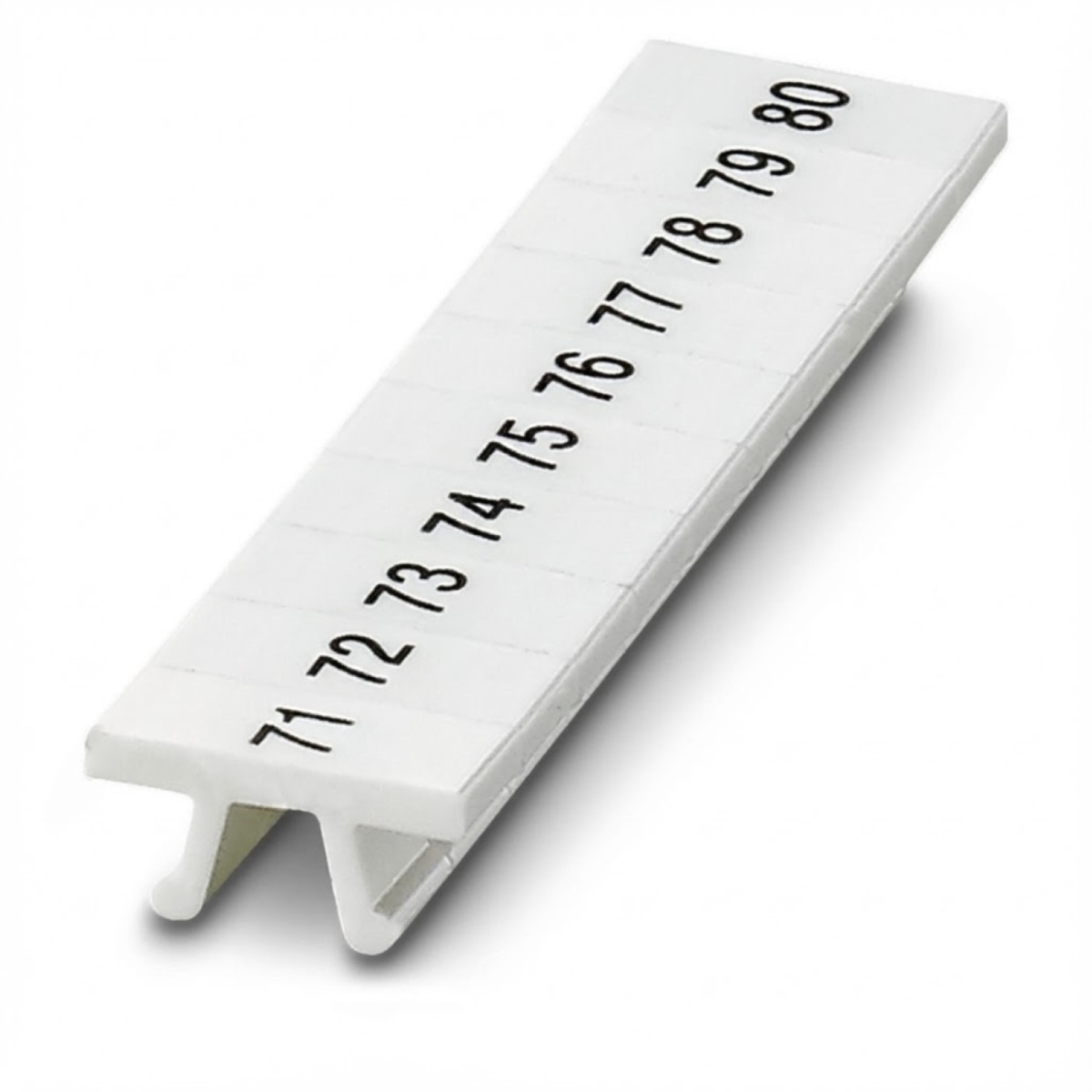 ПМК 4,ГОРИЗ: 71-80, Шильдик маркировочный в составе полосок (по 10 шильдиков)