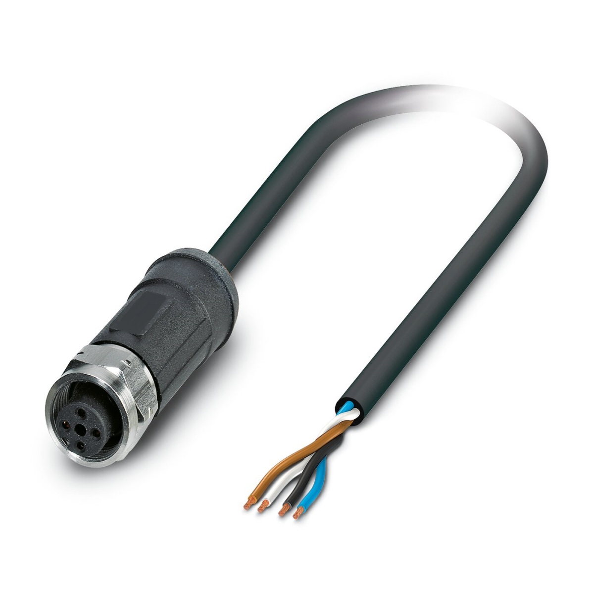 SAC-4P- 5,0-28X/M12FS OD, Кабель для датчика / исполнительного элемента