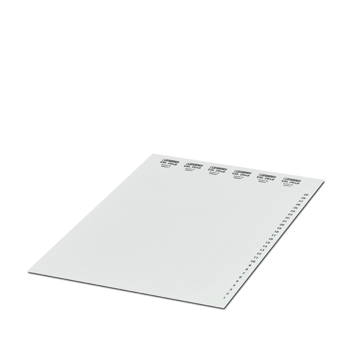 ESL 29X8, Маркировочные полосы