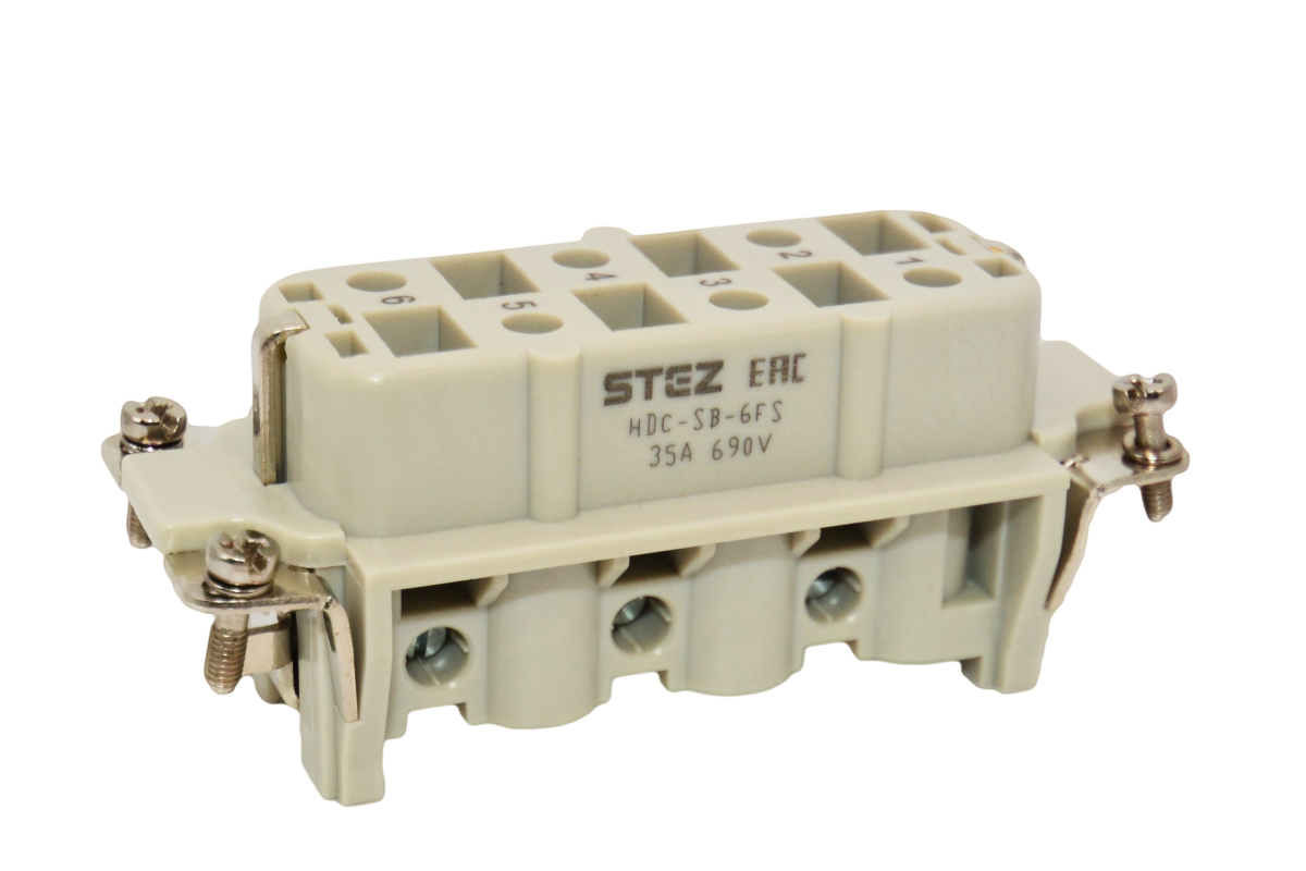 HDC-SB-6FS, Вставка контактная, постоянное число полюсов