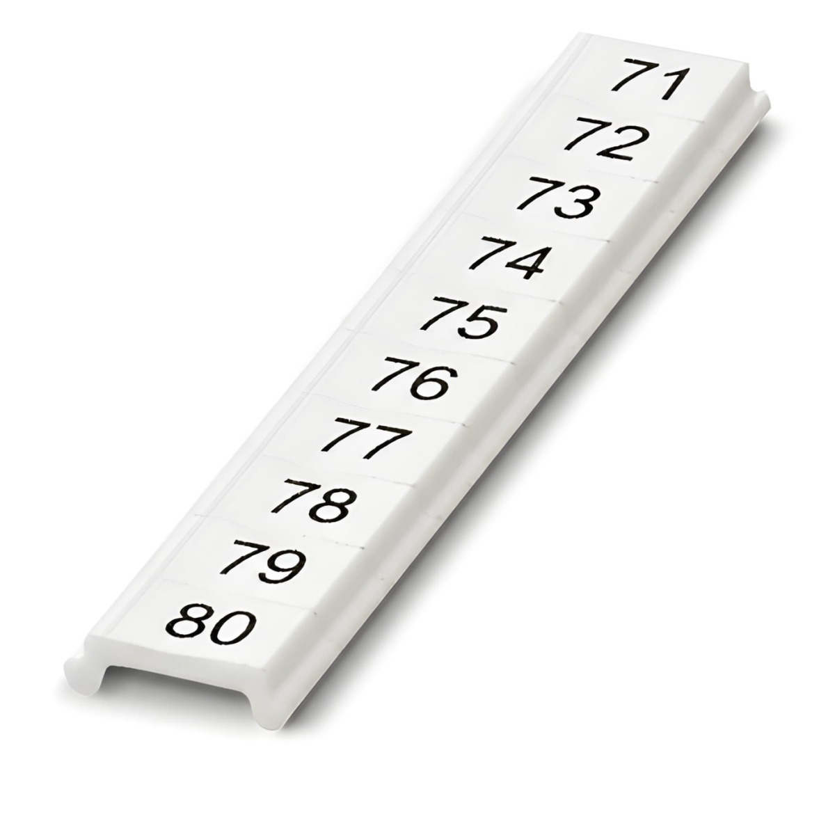 ПМКП 3,5,ВЕРТ: 71-80, Шильдик маркировочный