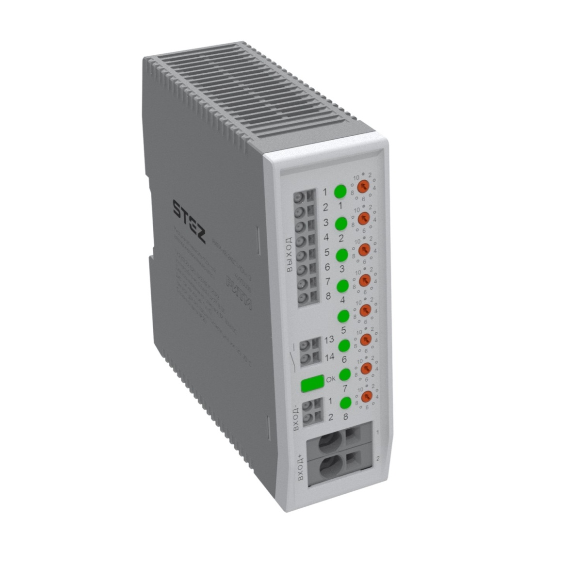 РИТМ-К8-24DC/1-10A-НО, Выключатель автоматический электронный многоканальный