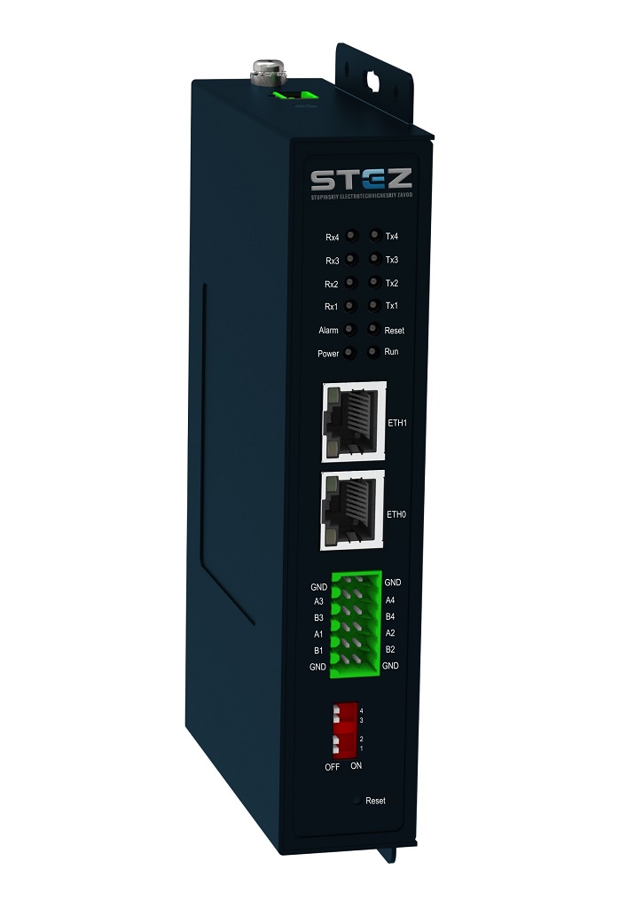 STEZ-GW-COM-2ETH-4RS485, Преобразователь интерфейсов
