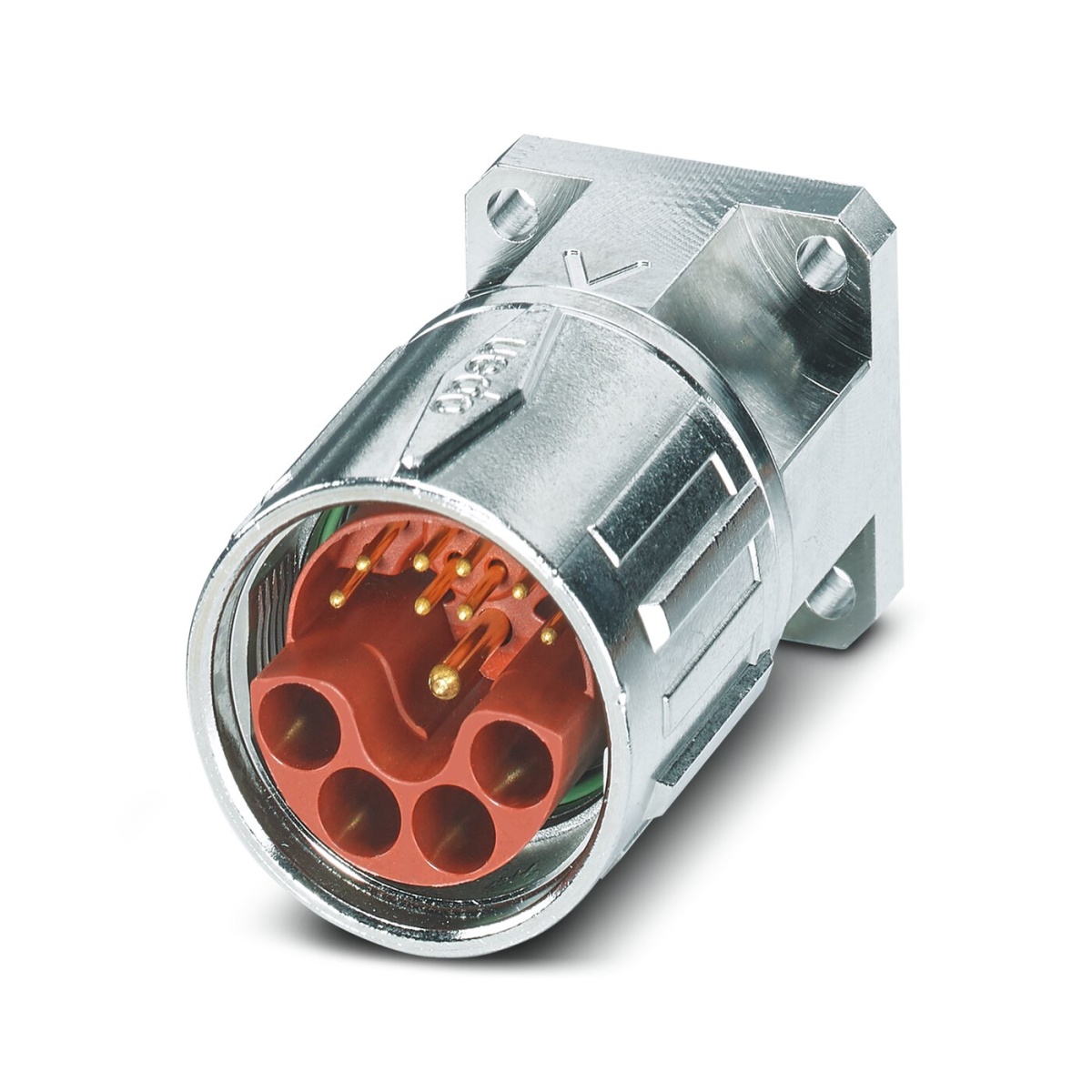 SH-8EPS48AY000S, Приборный соединитель, передняя часть стенки, с накатанной гайкой