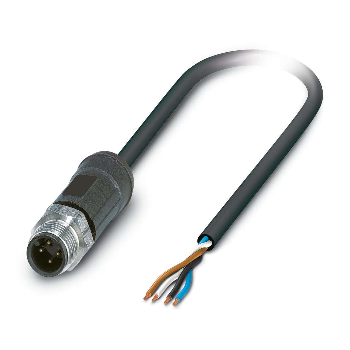 SAC-4P-M12MS/ 5,0-28X OD, Кабель для датчика / исполнительного элемента