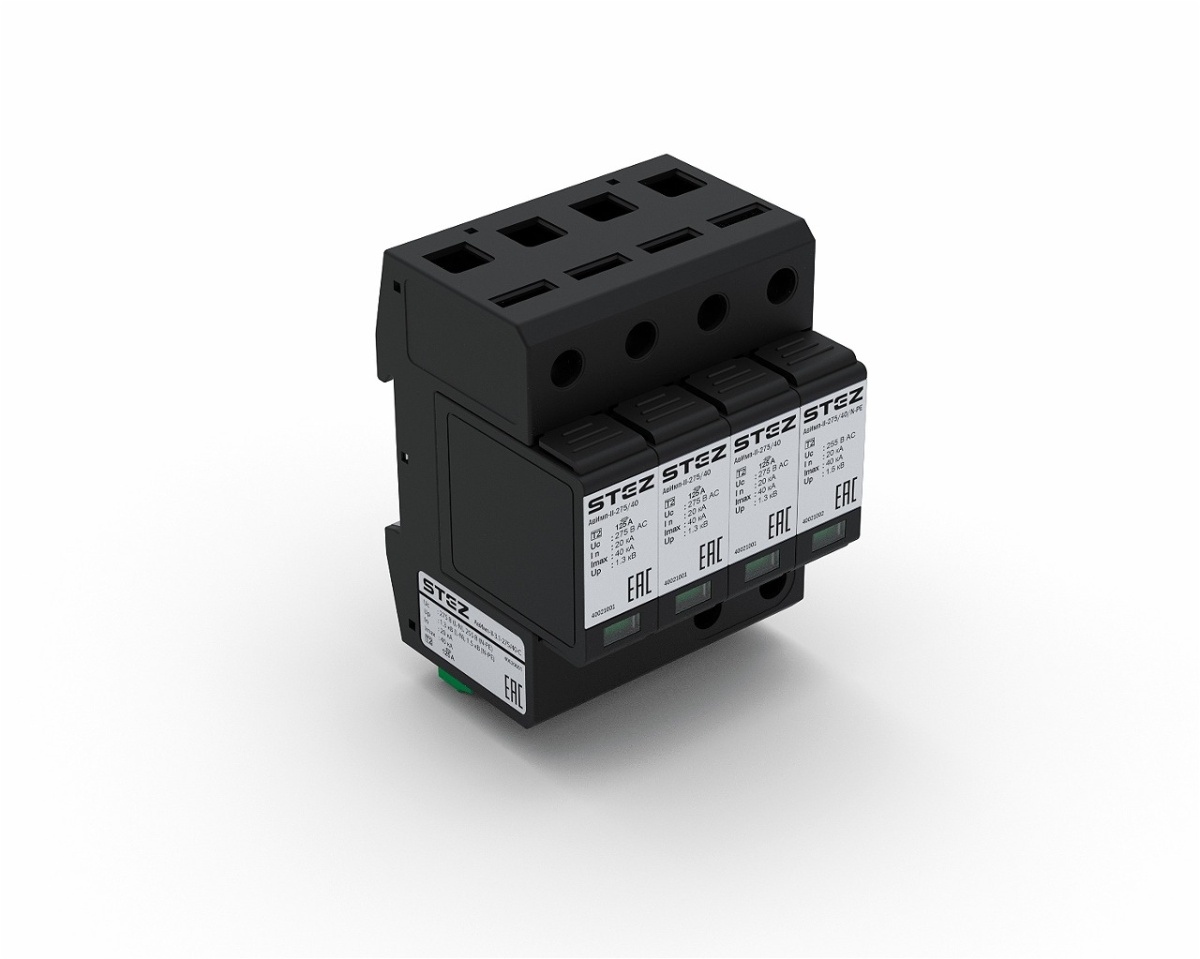 АвИмп-II-3.1-275/40-С, УЗИП класса 2, 3 фазы, N, PE