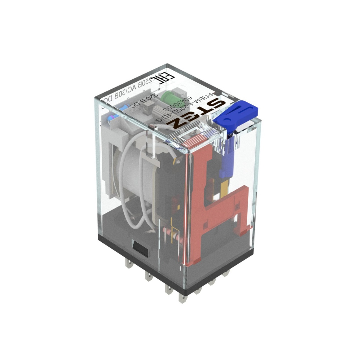 РПВМ-4-220D-2BD, Реле вставное, 2 контакта