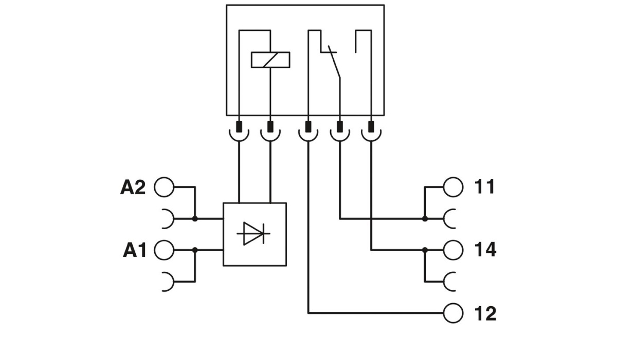 Реле в наборе: база реле PLC-BPT-24DC/21 + вставное реле HF41F/24-ZSTG / 60103002 (РПВM-1-24D-1/G), Модуль релейный