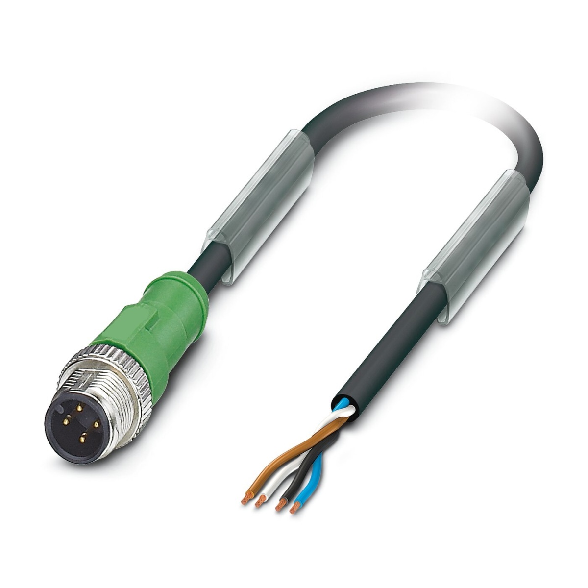 SAC-4P-M12MS/10,0-PVC, Кабель для датчика / исполнительного элемента