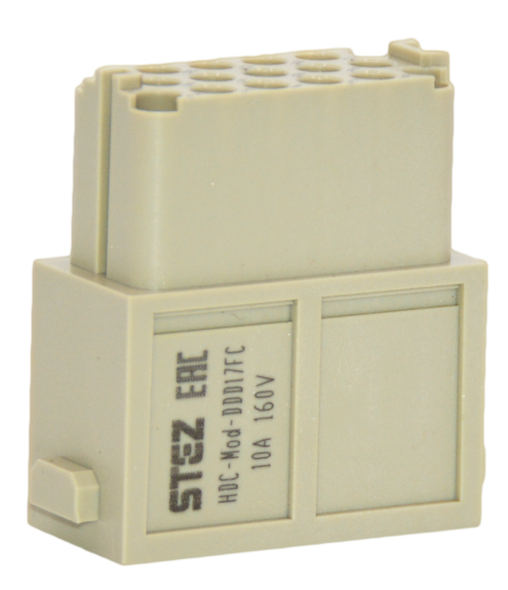HDC-MOD-DDD17FC, Вставка контактная, модульная