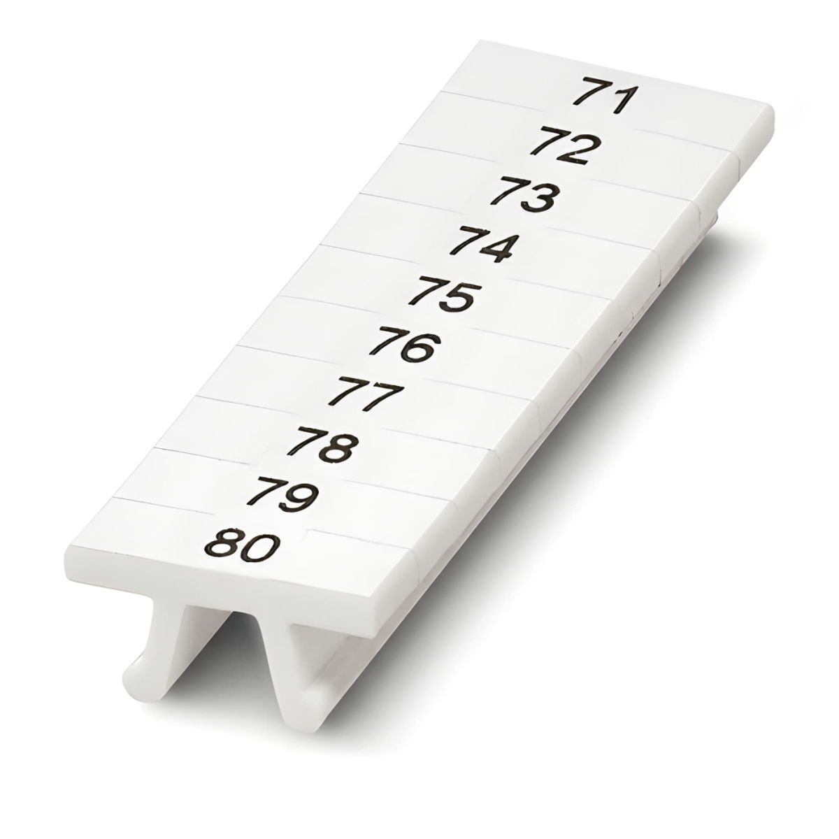 ПМК 3,5,ВЕРТ: 71-80, Шильдик маркировочный