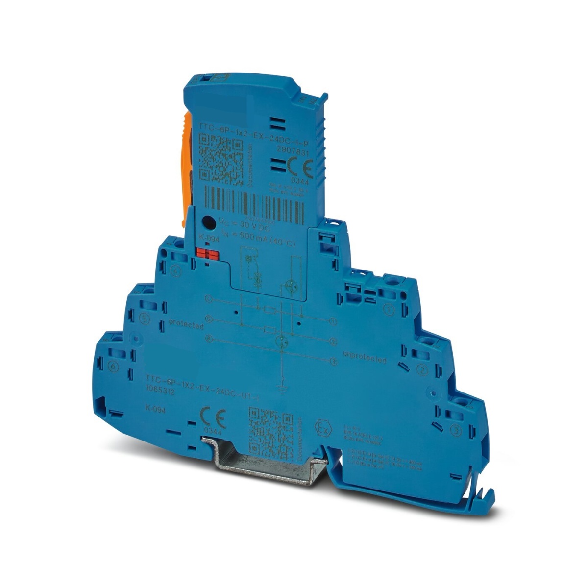 TTC-6P-1X2-EX-24DC-UT-I, Устройство защиты от перенапряжений