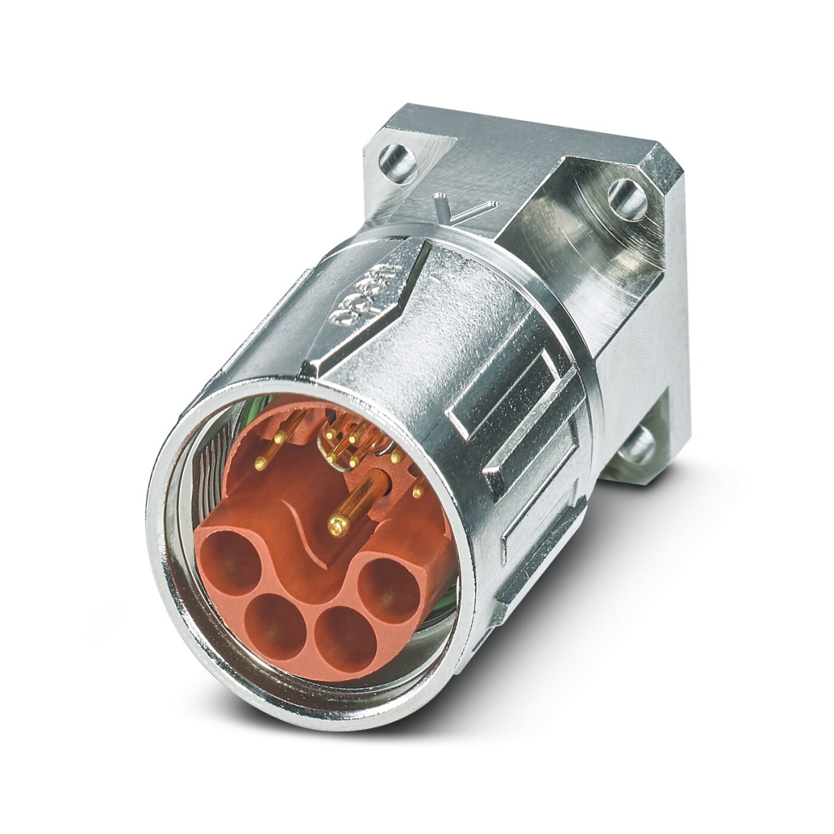 SH-8EPC58AY000S, Приборный соединитель, передняя часть стенки, с накатанной гайкой