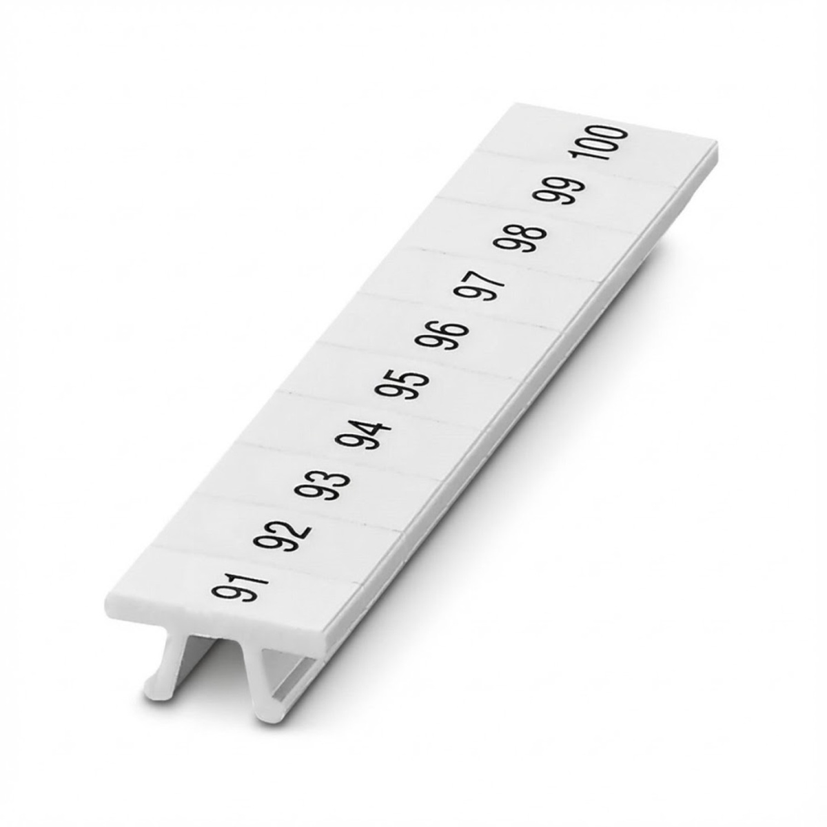 ПМК 5,ГОРИЗ: 91-100, Шильдик маркировочный в составе полосок (по 10 шильдиков)