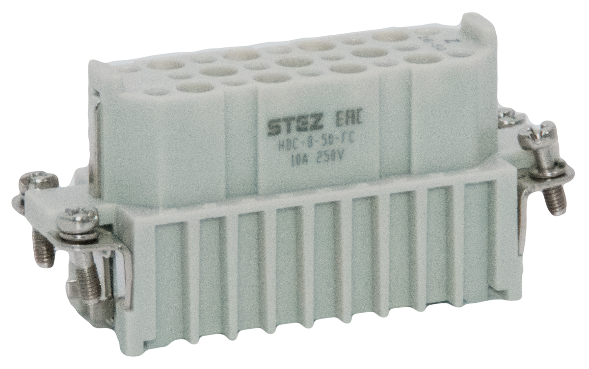 HDC-D-50-FC, Вставка контактная, постоянное число полюсов