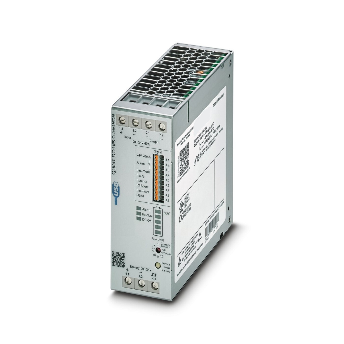 QUINT4-UPS/24DC/24DC/40/USB, Источник бесперебойного питания