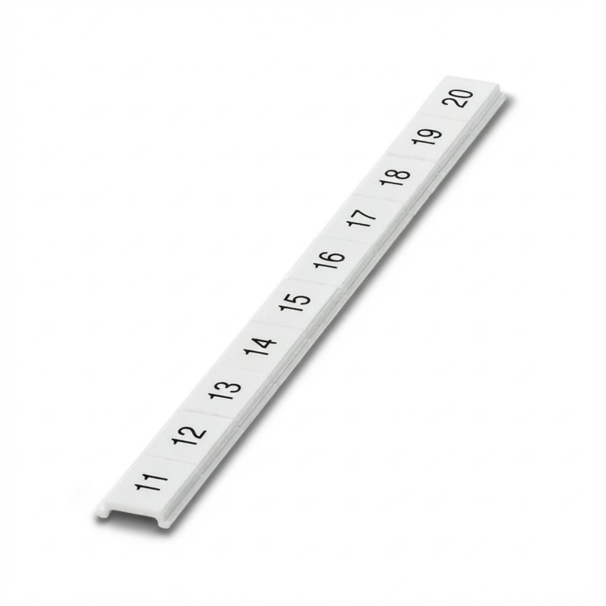 ПМКП 8,ГОРИЗ: 11-20, Шильдик маркировочный в составе полосок (по 5 шильдиков в полоске, 10 полосок в 2 пластинах)