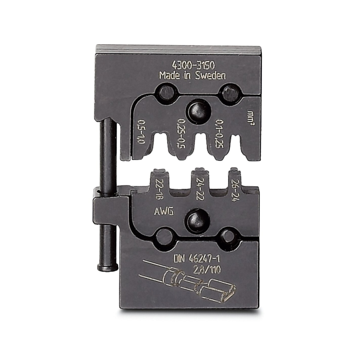 CRIMPFOX-M SC 1/DIE, Вставка для обжим. инструмента