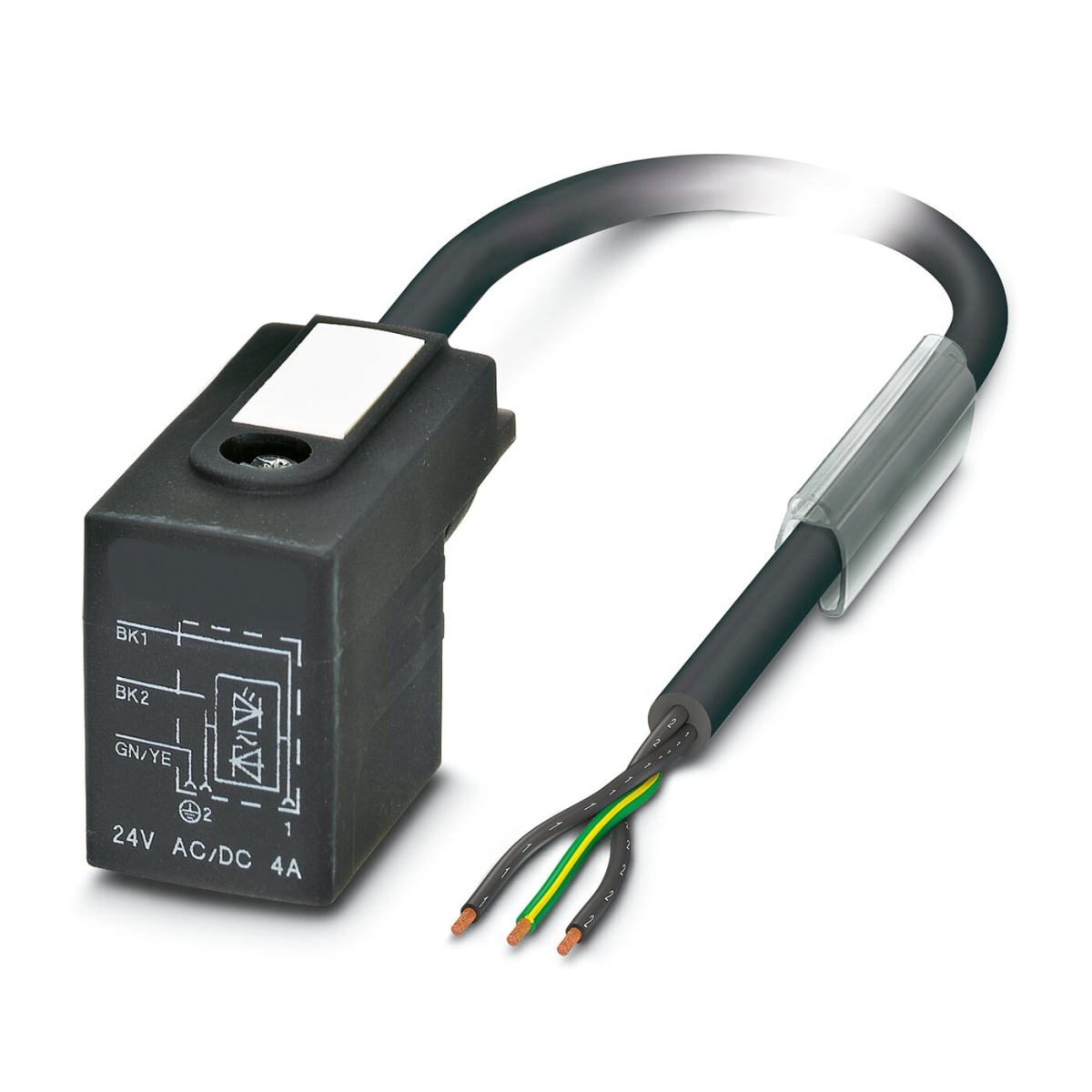 SAC-3P- 1,5-PVC/BI-1L-Z, Кабель для датчика / исполнительного элемента