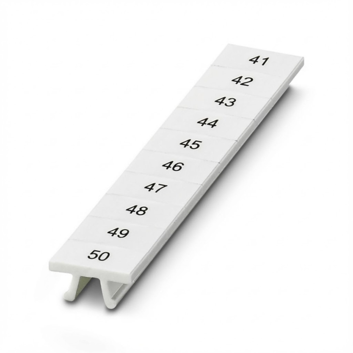 ПМК 6,ВЕРТ: 41-50, Шильдик маркировочный в составе полосок (по 10 шильдиков)