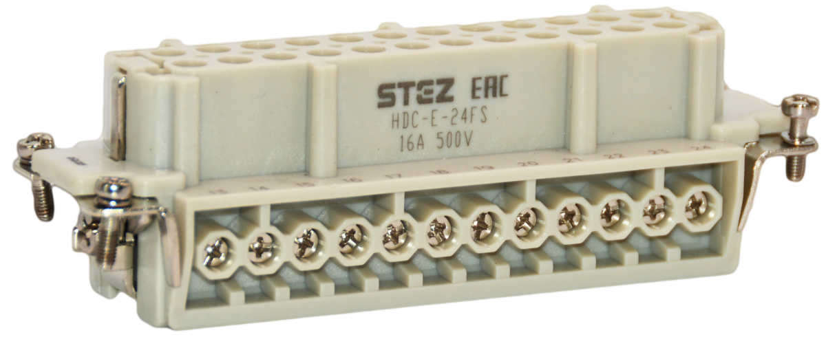 HDC-E-24FS, Вставка контактная, постоянное число полюсов