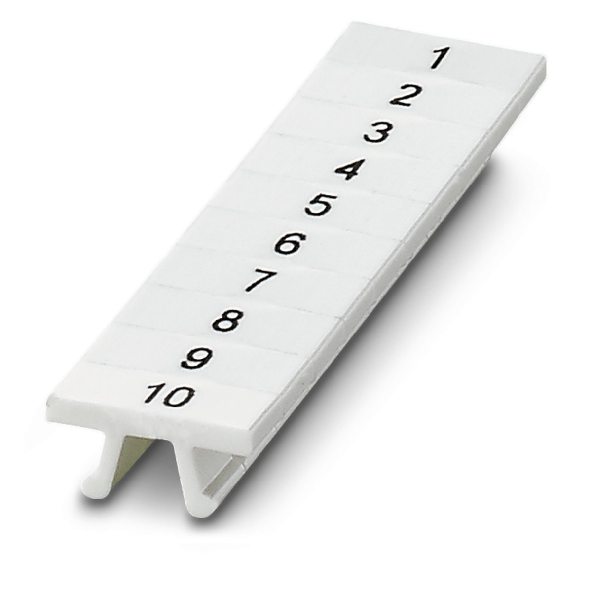 ПМК 4,ВЕРТ: 1-10, Шильдик маркировочный в составе полосок (по 10 шильдиков)