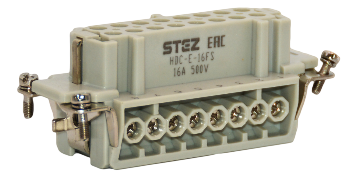 HDC-E-16FS, Вставка контактная, постоянное число полюсов
