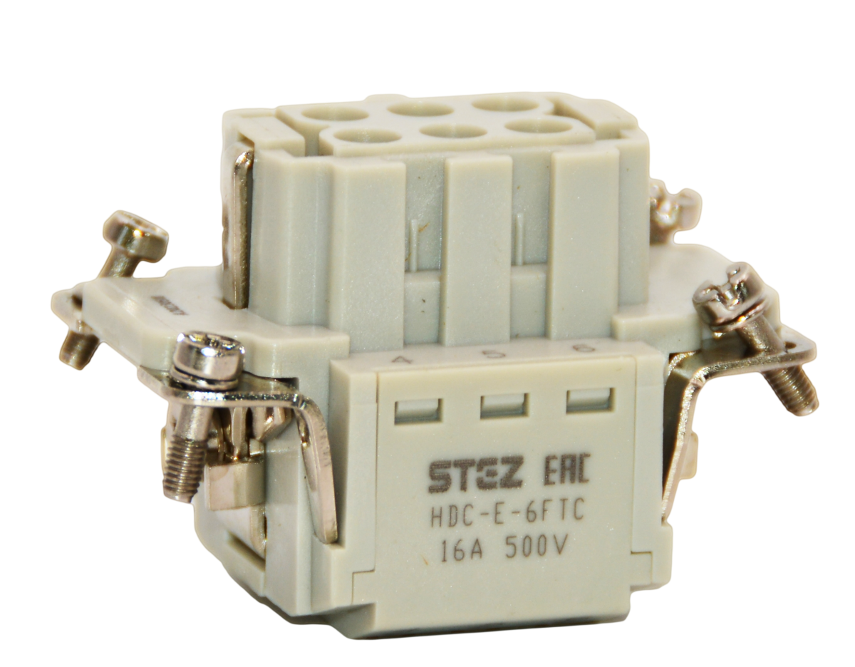 HDC-E-6FTC, Вставка контактная, постоянное число полюсов