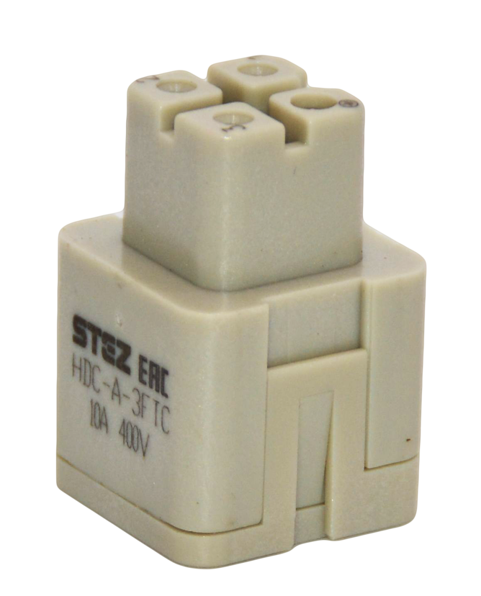 HDC-A-3FTC, Вставка контактная, постоянное число полюсов