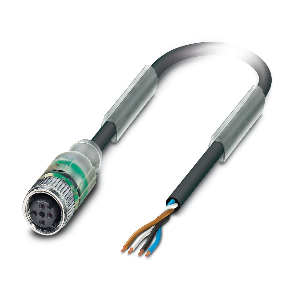 SAC-4P-M12FS-2L/.../..., Кабель для датчиков и исполнительных устройств