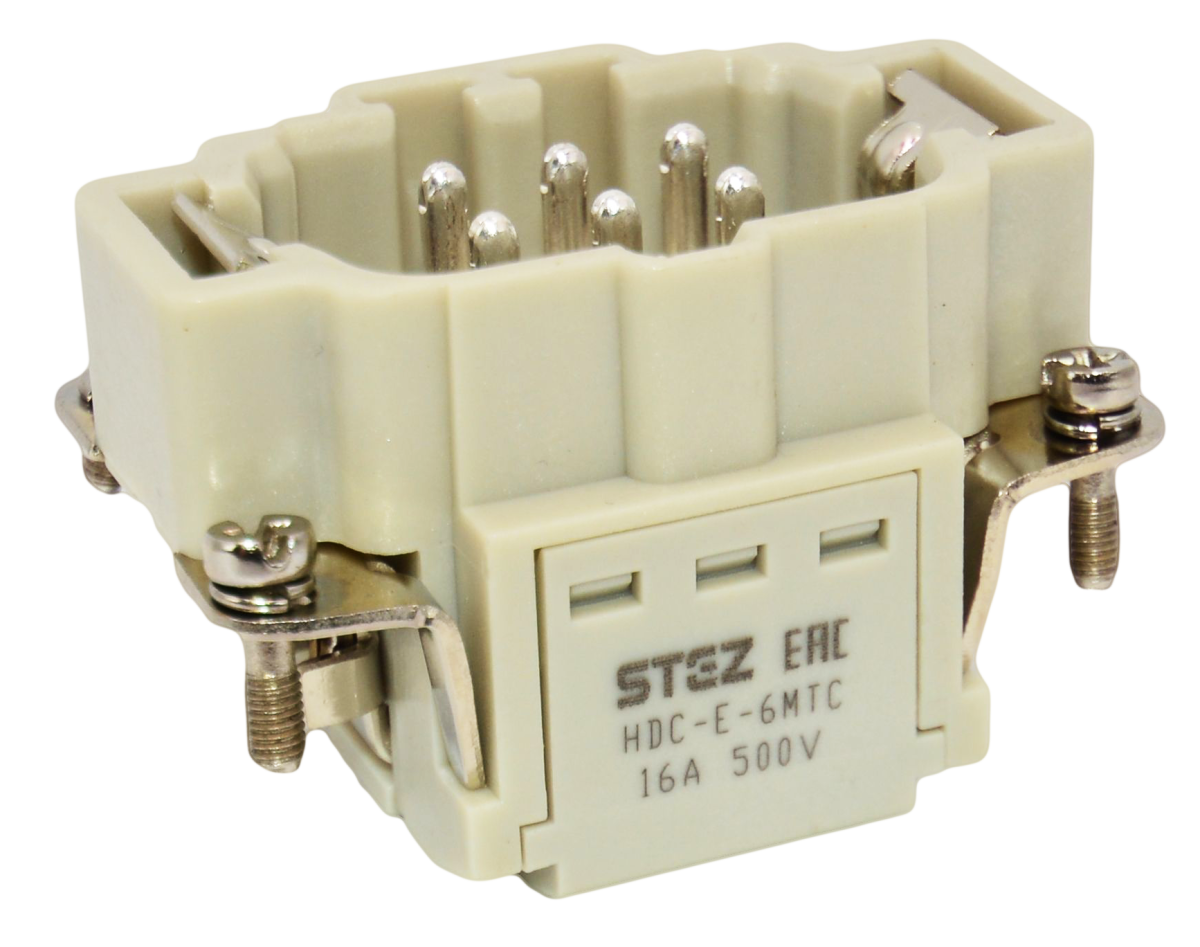 HDC-E-6MTC, Вставка контактная, постоянное число полюсов