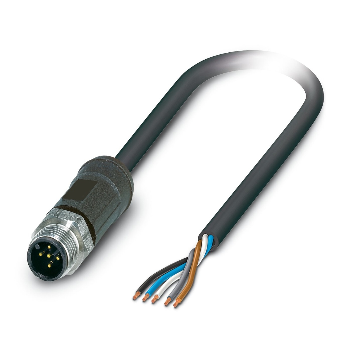 SAC-5P-M12MS/ 5,0-28X OD, Кабель для датчика / исполнительного элемента
