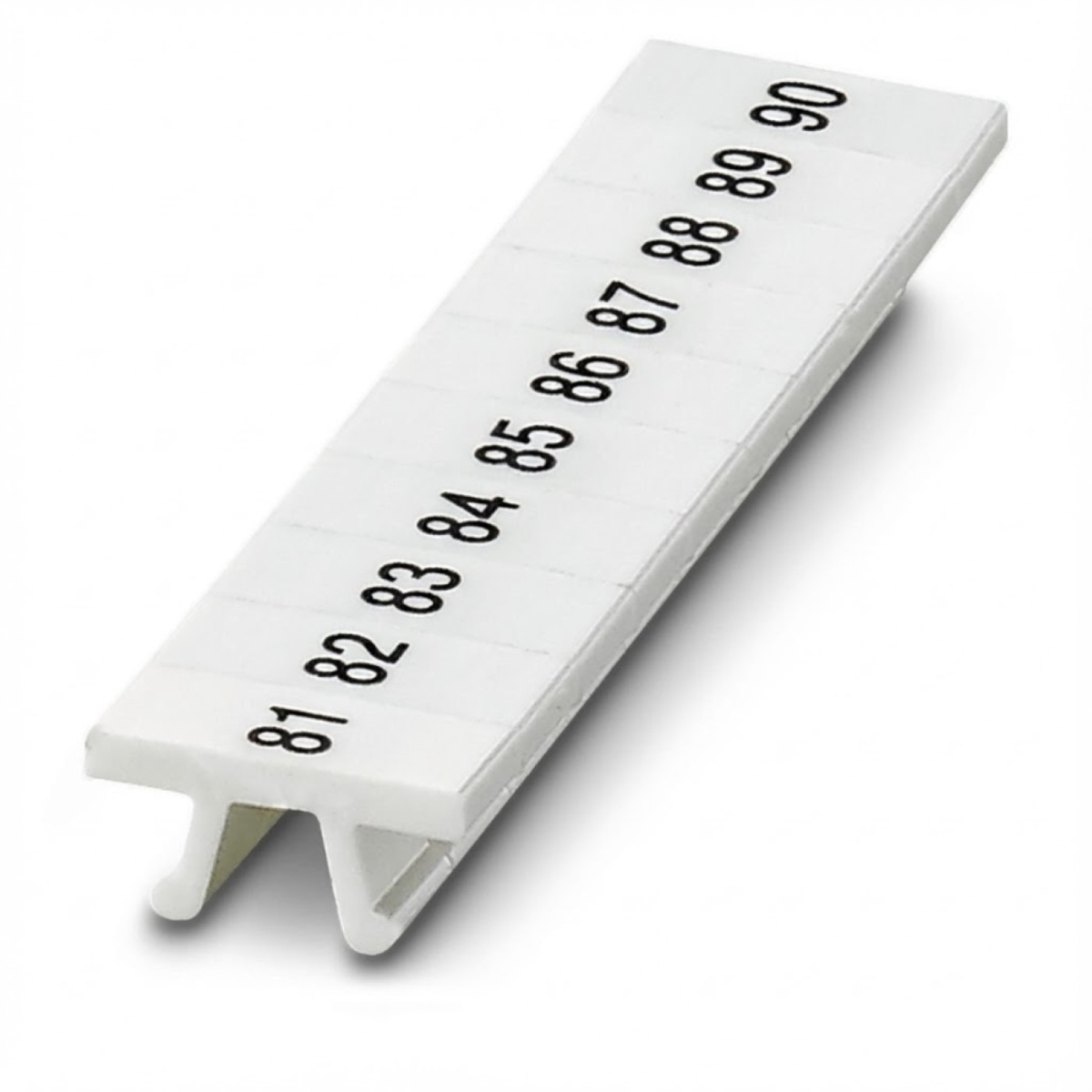 ПМК 4,ГОРИЗ: 81-90, Шильдик маркировочный в составе полосок (по 10 шильдиков)