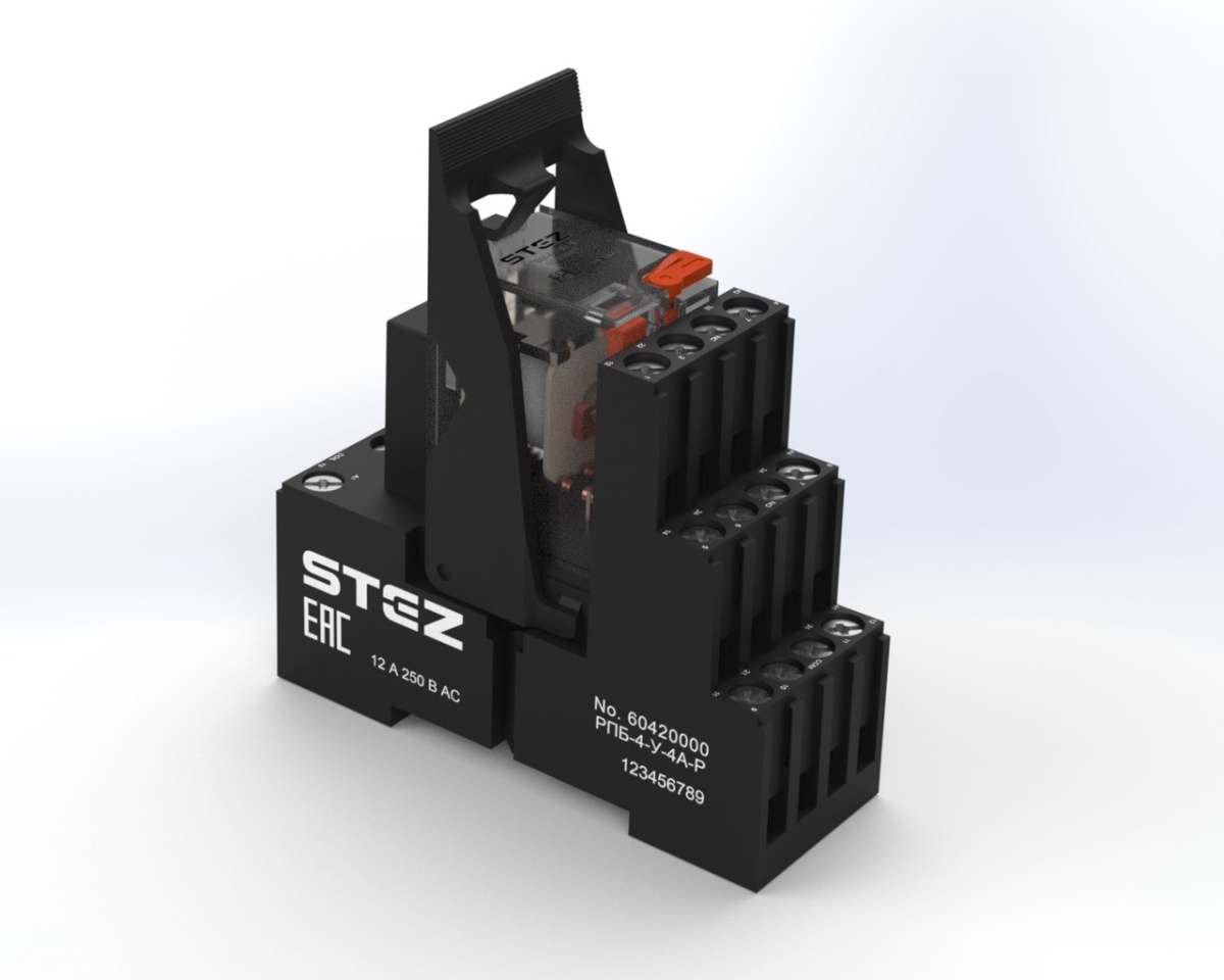 РПМ-4-230A-2B/S, Реле в сборе, 230AС, 2 контакта, высокий ток