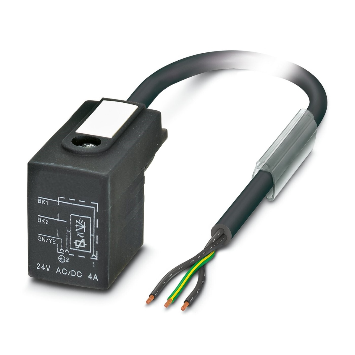 SAC-3P- 3,0-PVC/B-1L-V, Кабель для датчика / исполнительного элемента