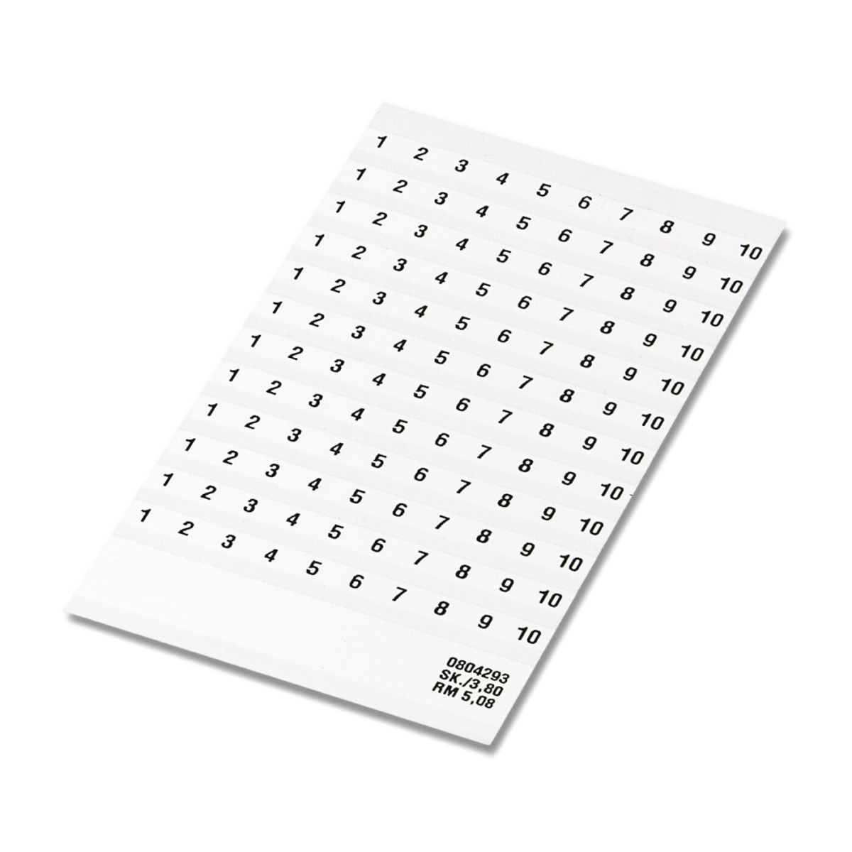 SK  5,08/3,8:FORTL.ZAHLEN 11-2, Маркировка для клеммных модулей