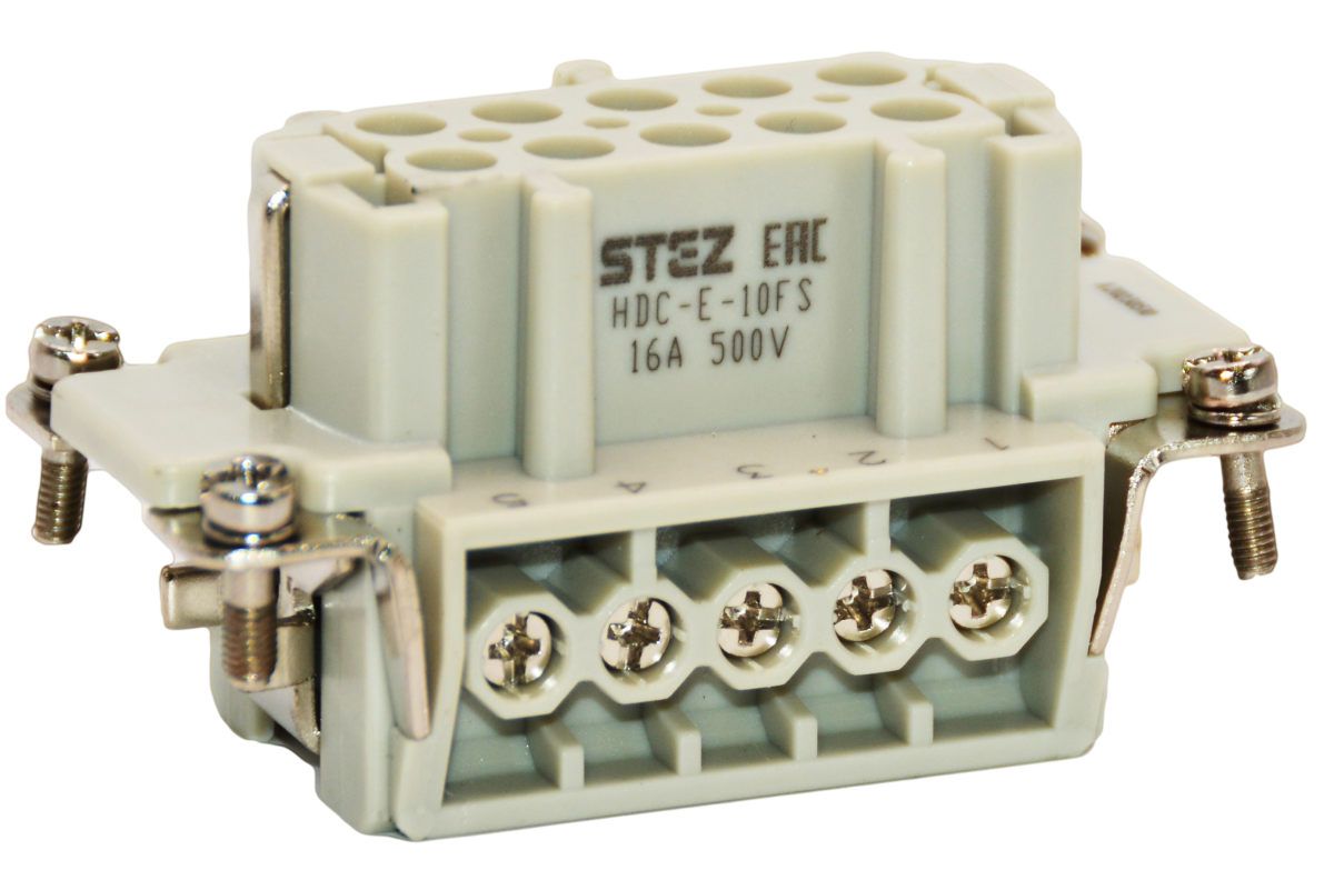HDC-E-10FS, Вставка контактная, постоянное число полюсов