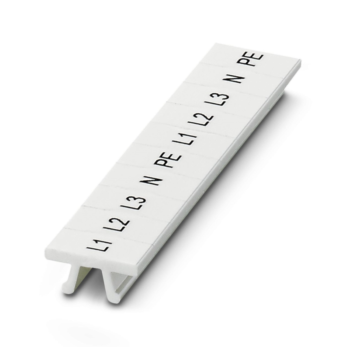 ПМК 5,ГОРИЗ: L,N,PE , Шильдик маркировочный в составе полосок (по 10 шильдиков)