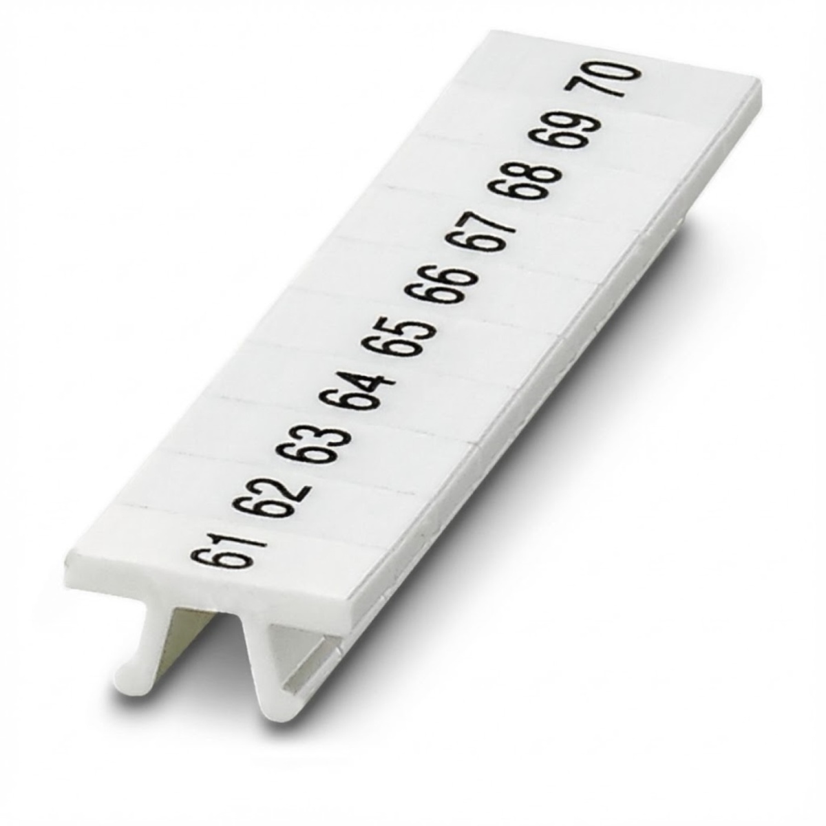 ПМК 4,ГОРИЗ: 61-70, Шильдик маркировочный в составе полосок (по 10 шильдиков)