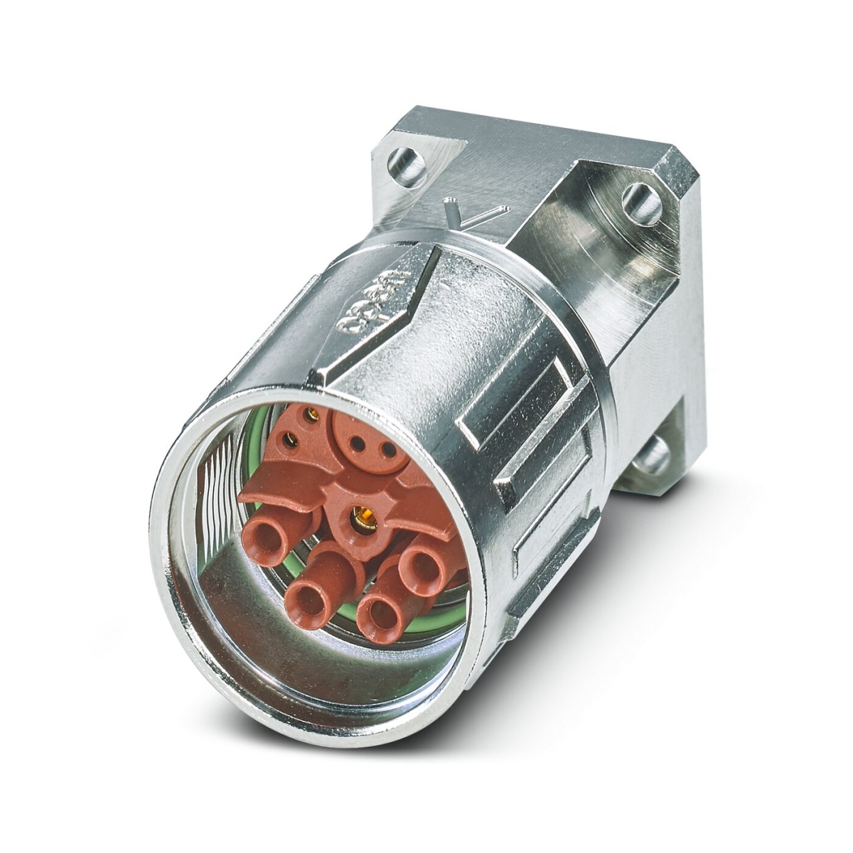 SH-8ESS48AY000S, Приборный соединитель, передняя часть стенки, с накатанной гайкой