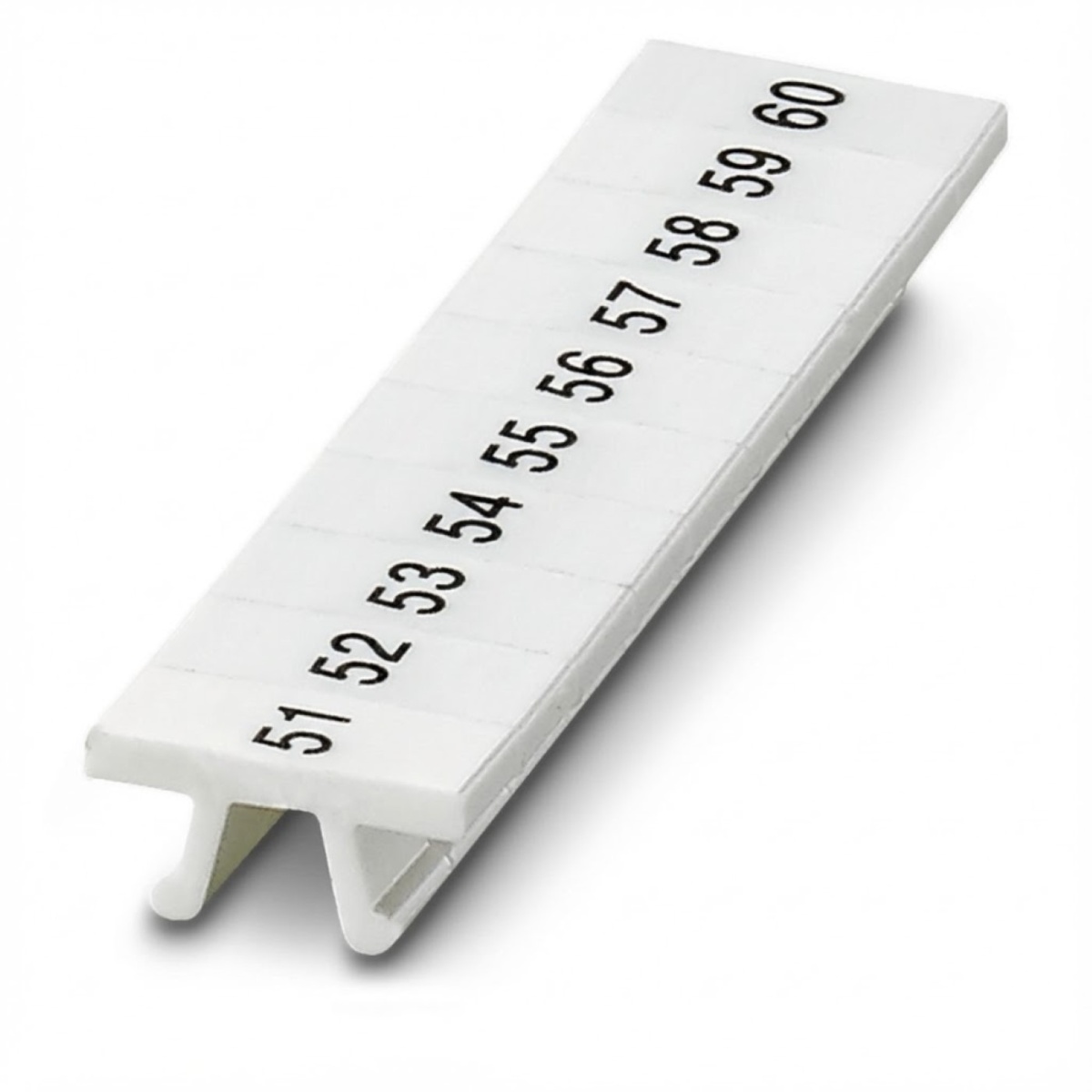 ПМК 4,ГОРИЗ: 51-60, Шильдик маркировочный в составе полосок (по 10 шильдиков)