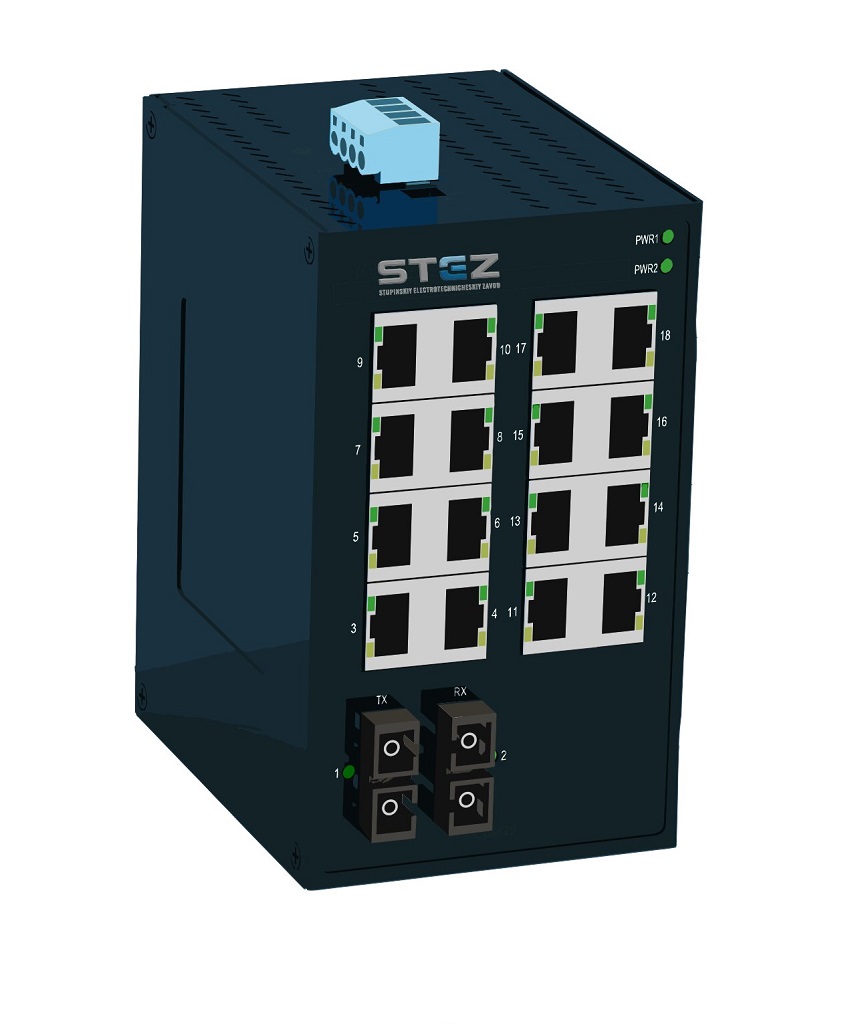 STEZ1016-2MM-T, Коммутатор неуправляемый
